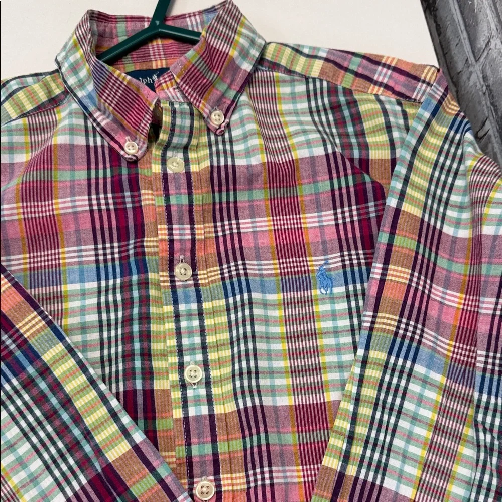 Boy's Ralph Lauren‎ Vibrant Plaid Button-Down Shirt